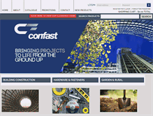 Tablet Screenshot of confast.net.au
